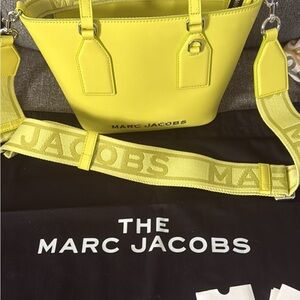 Marc Jacobs Limoncello Crossbody Tote with Logo Strap